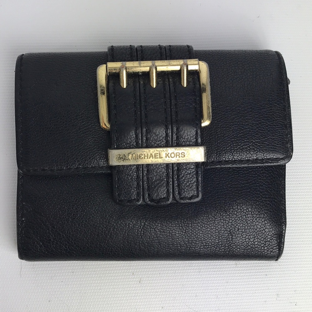 Michael Kors black leather wallet